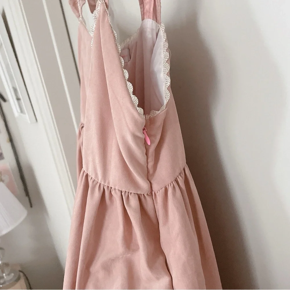 Pink Sweet Lolita JSK Dress Set Empire Waist - Picture 8 of 14